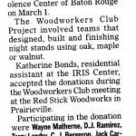 Community Service Project Newspaper Article